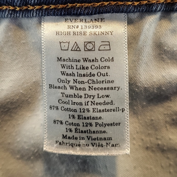 Everlane The High Rise Skinny Jeans size 28 - Picture 6 of 6